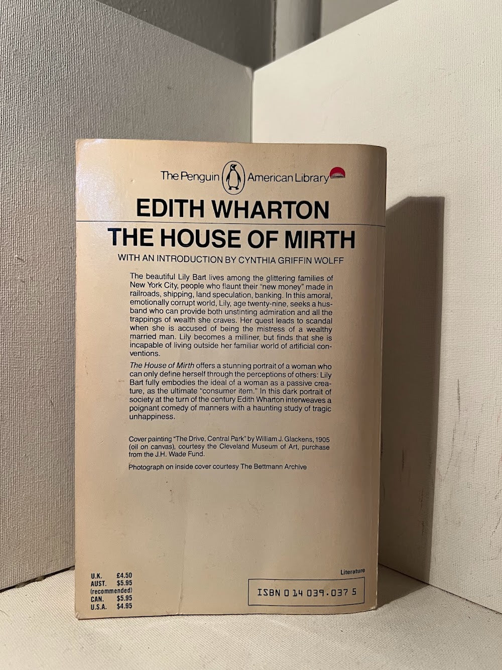 The House of Mirth by Edith Wharton