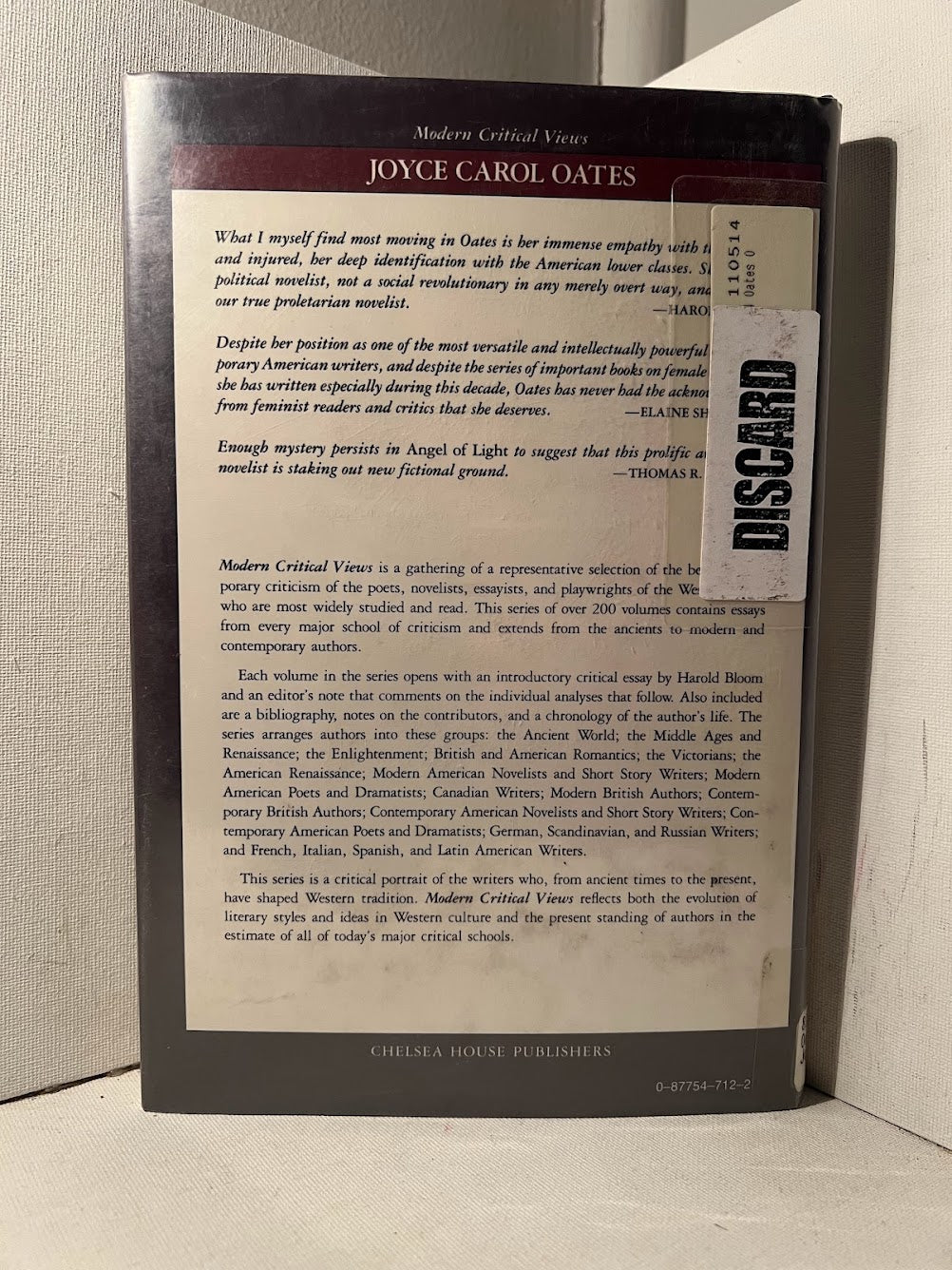 Joyce Carol Oates edited by Harold Bloom