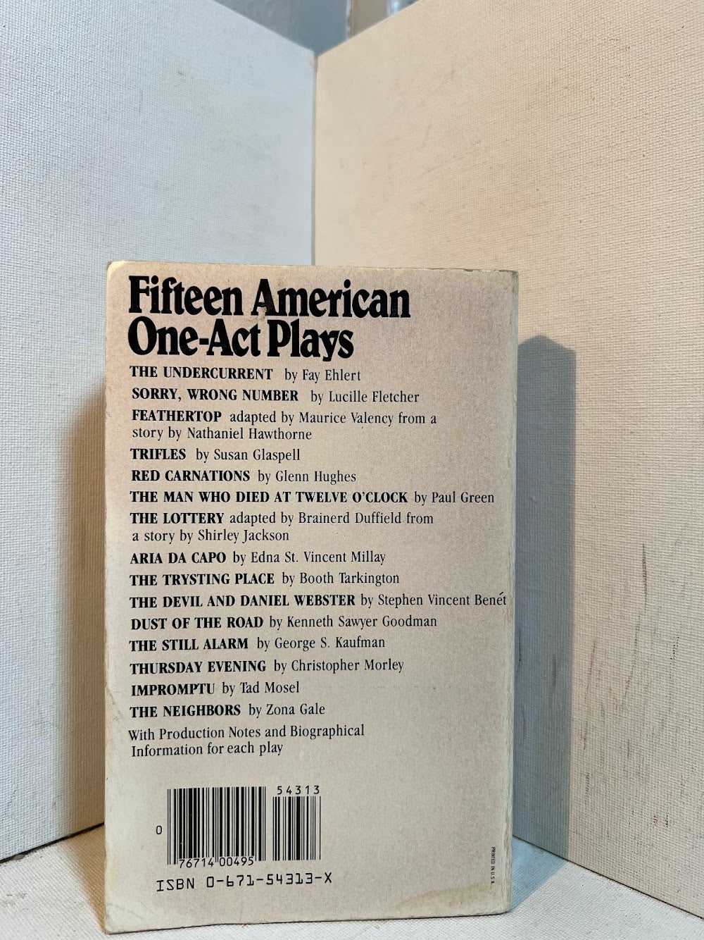 Fifteen American One-Act Plays