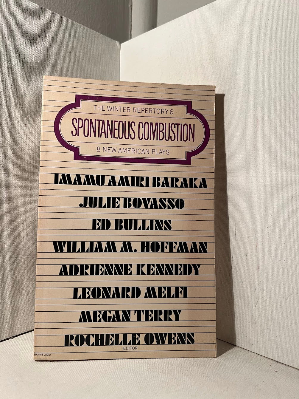 Spontaneous Combustion (8 New American Plays)