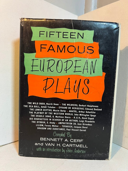 Fifteen Famous European Plays compiled by Bennett A. Cerf