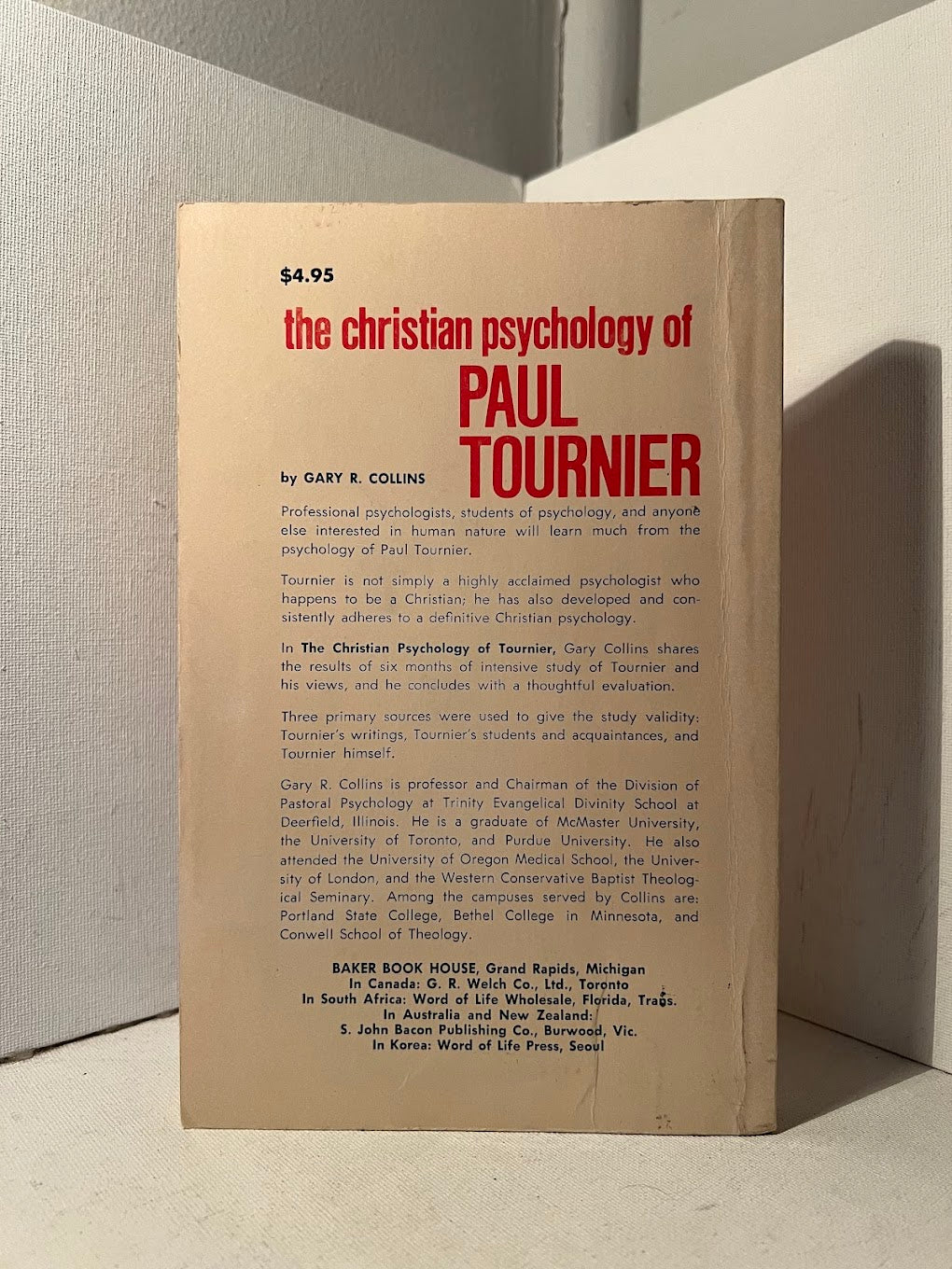The Christian Psychology of Paul Tournier