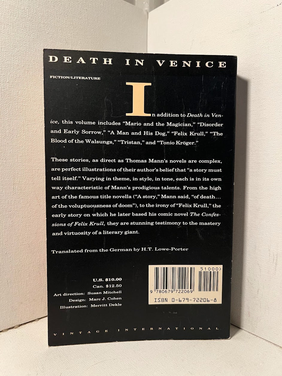 Death in Venice and Seven Other Stories by Thomas Mann