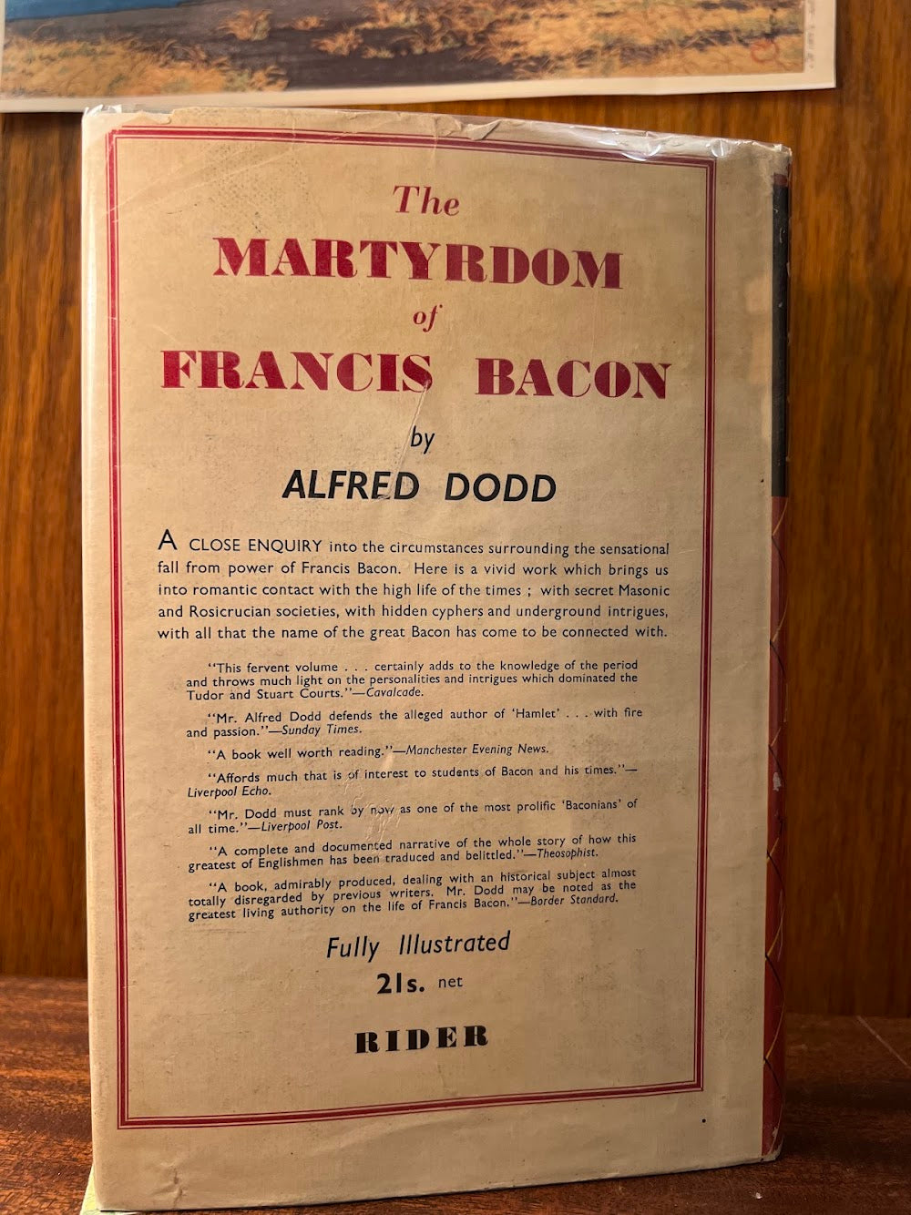 Francis Bacon - Personal Life Story by Alfred Dodd