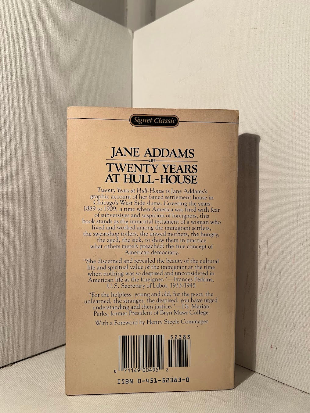Twenty Years at Hull House by Jane Addams