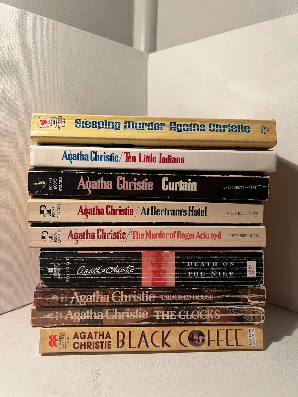9 books by Agatha Christie