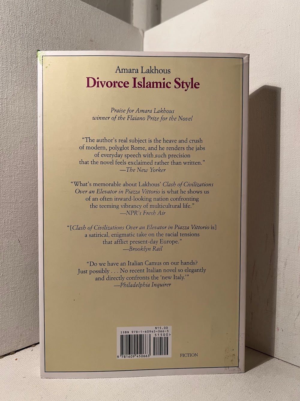 Divorce Islamic Style by Amara Lakhous