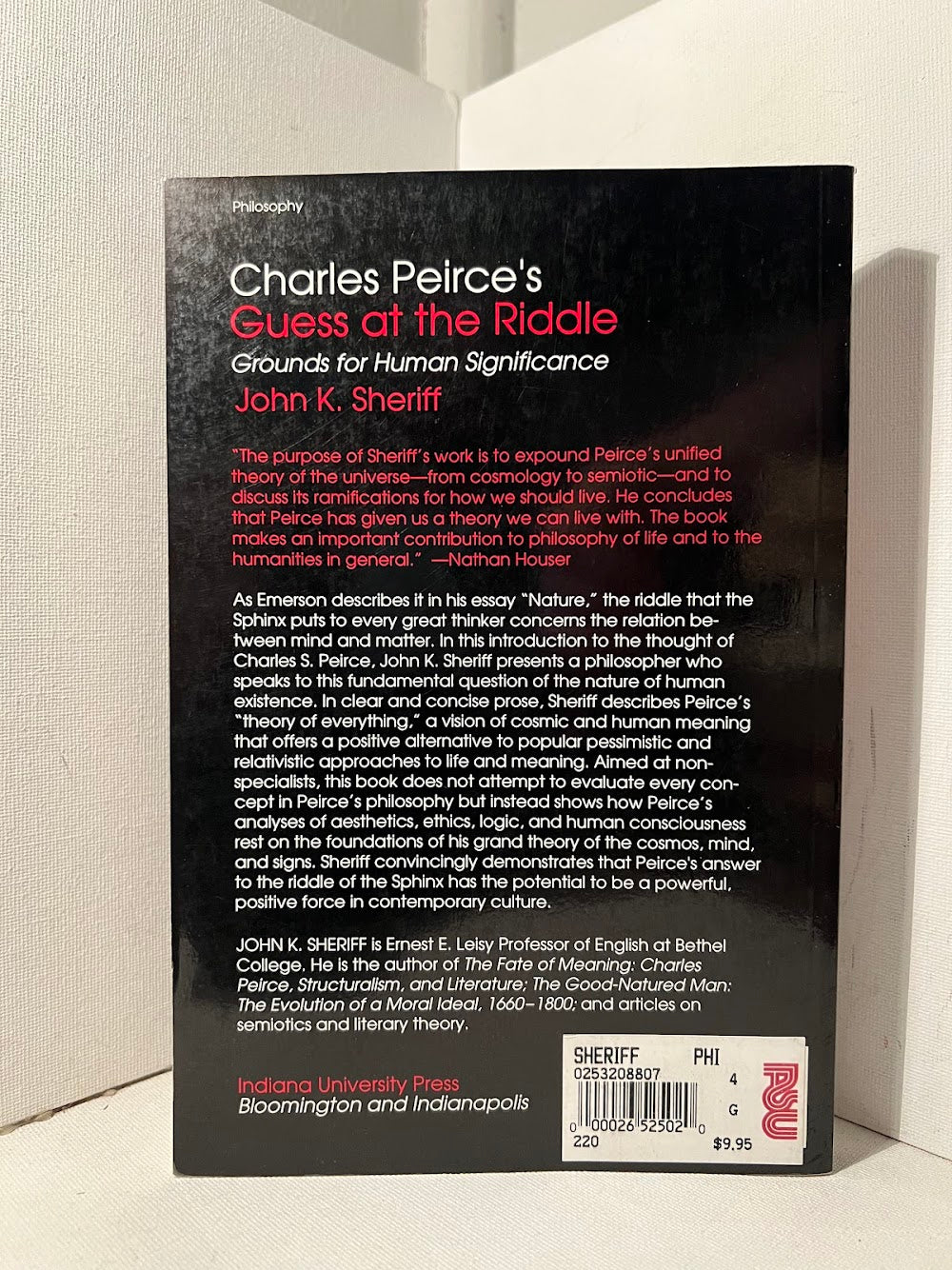 Charles Peirce's Guess at the Riddle by John K. Sheriff