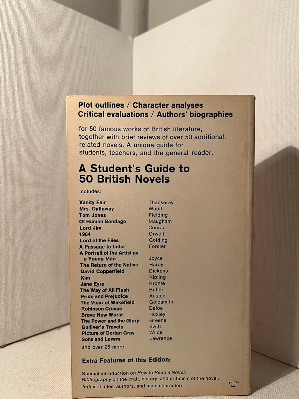 A Student's Guide to 50 British Novels edited by Abraham Lass