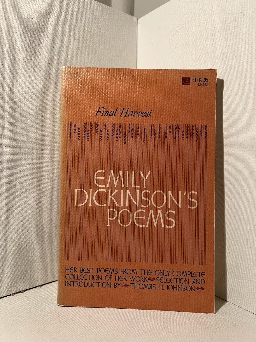 Final Harvest Emily Dickinson's Poems