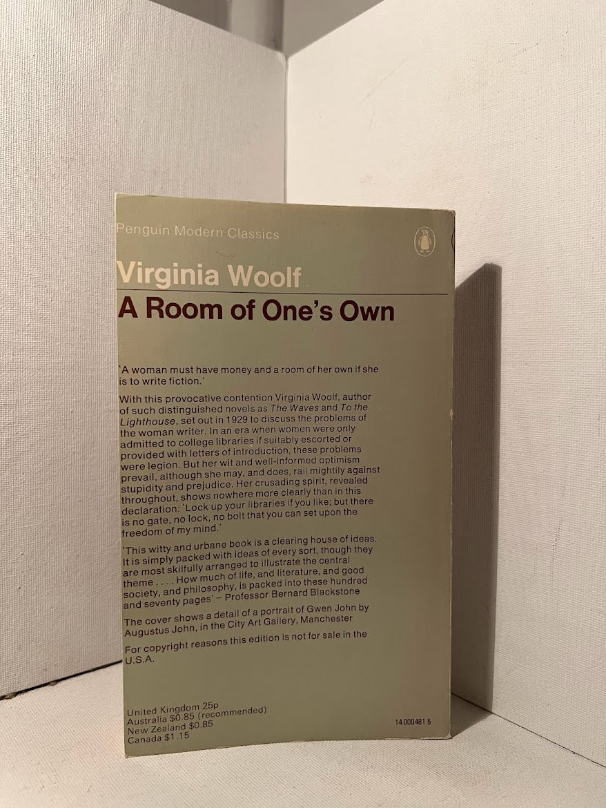 A Room of One's Own by Virginia Woolf