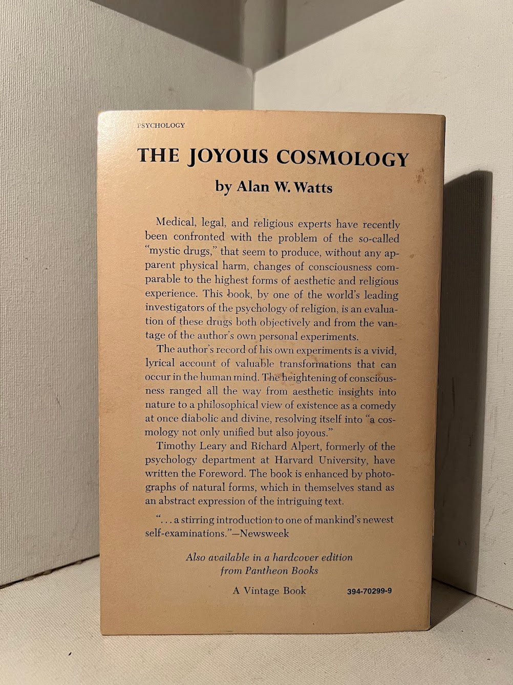 The Joyous Cosmology by Alan W. Watts