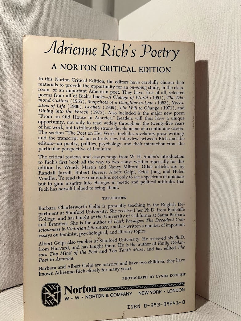 Adrienne Rich's Poetry