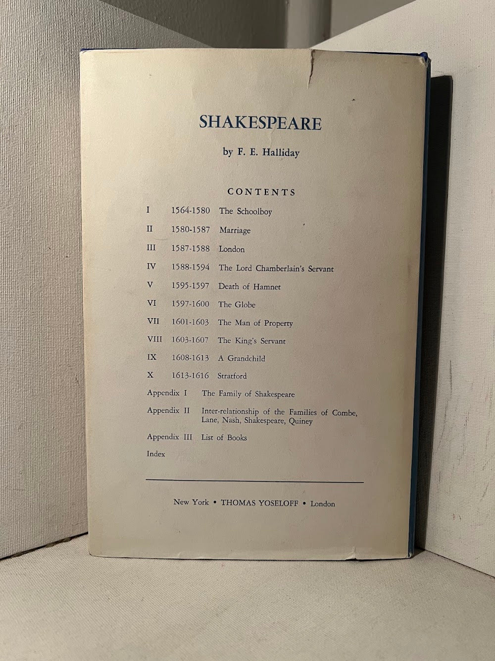 Shakespeare by F.E. Halliday