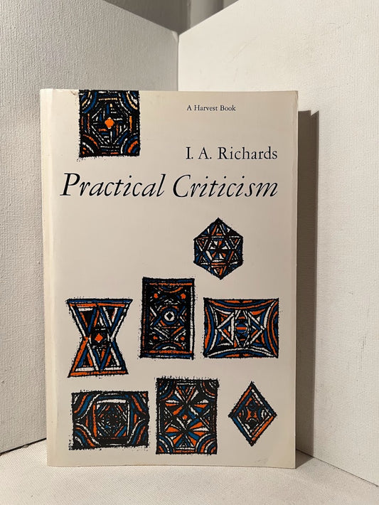 Practical Criticism by I.A. Richards