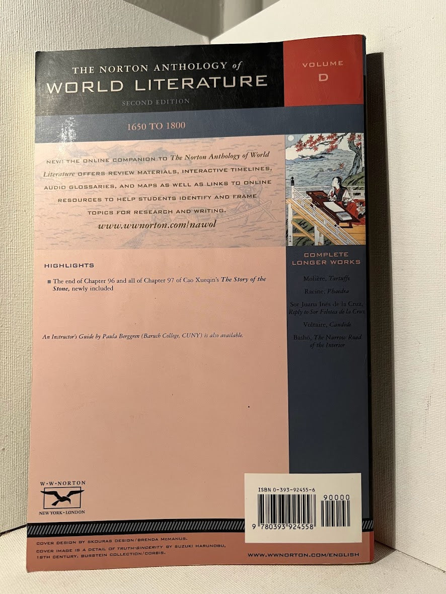 The Norton Anthology of World Literature 1650-1800