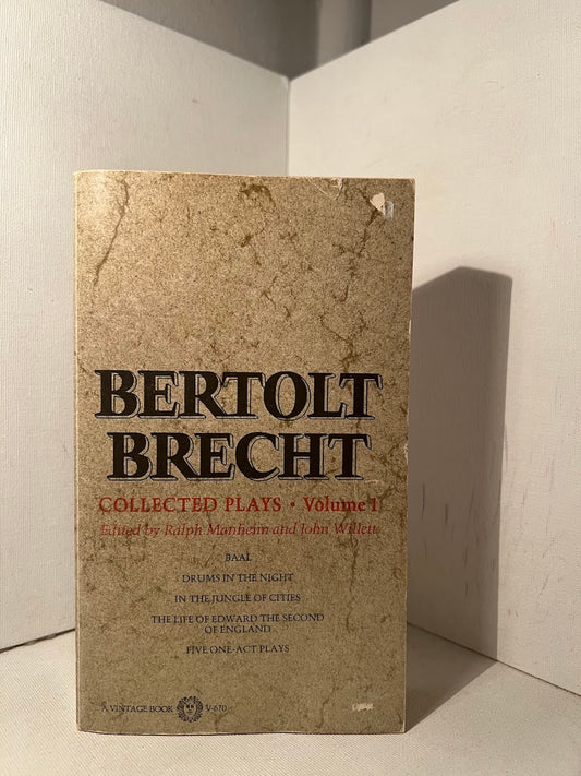 Collected Plays Volume 1 by Bertolt Brecht
