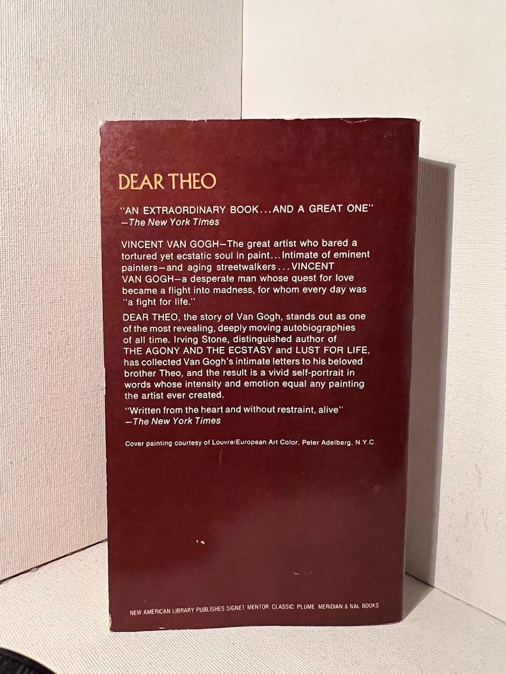 Dear Theo: The Autobiography of Vincent Van Gogh