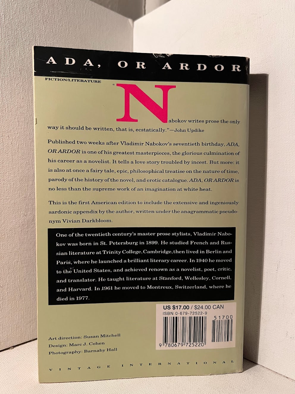 Ada or Ardor by Vladimir Nabokov