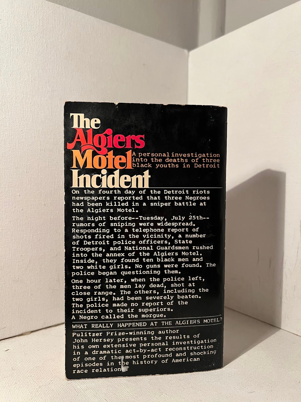 The Algiers Motel Incident by John Hershey