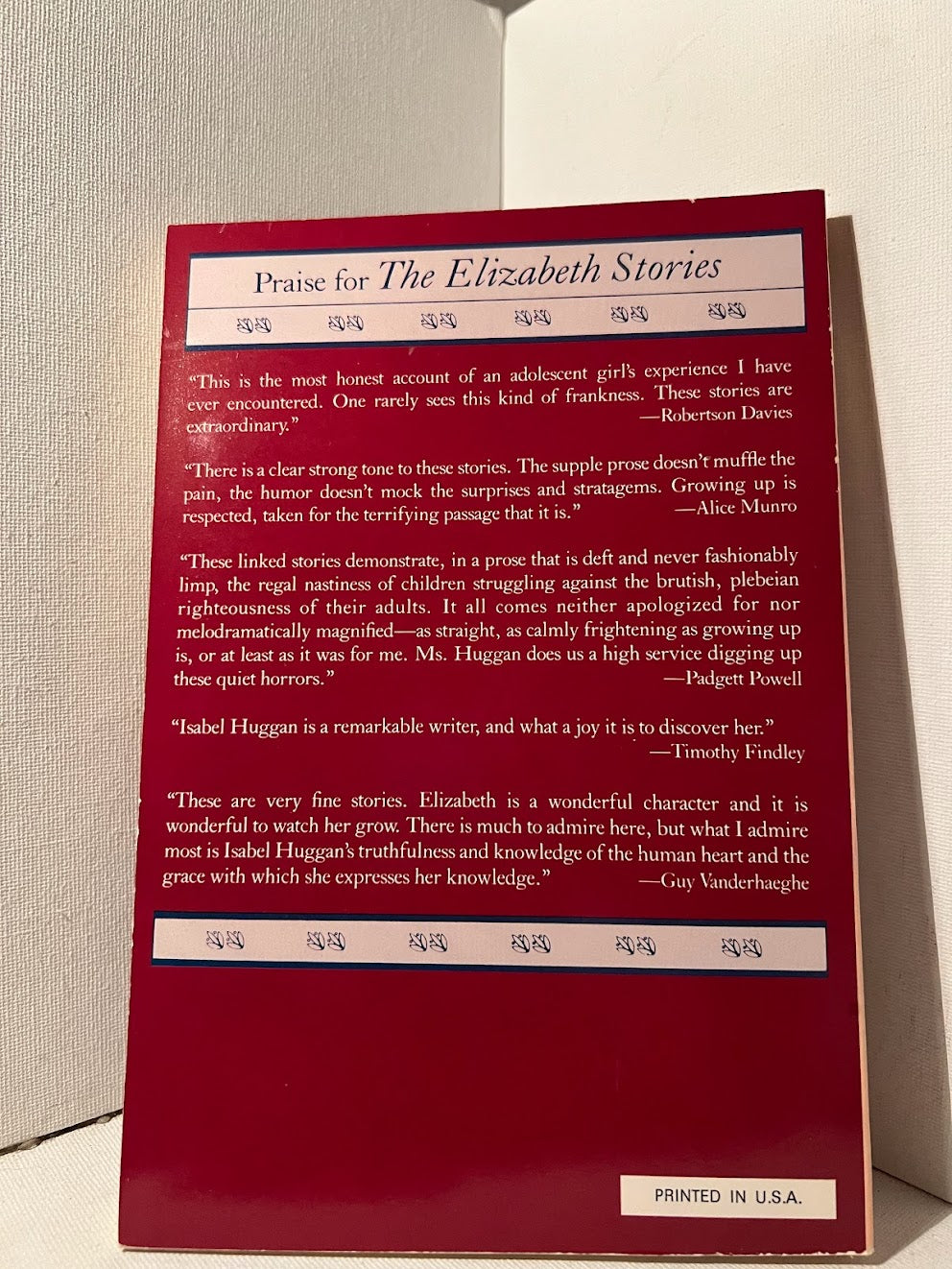 The Elizabeth Stories by Isabel Huggan