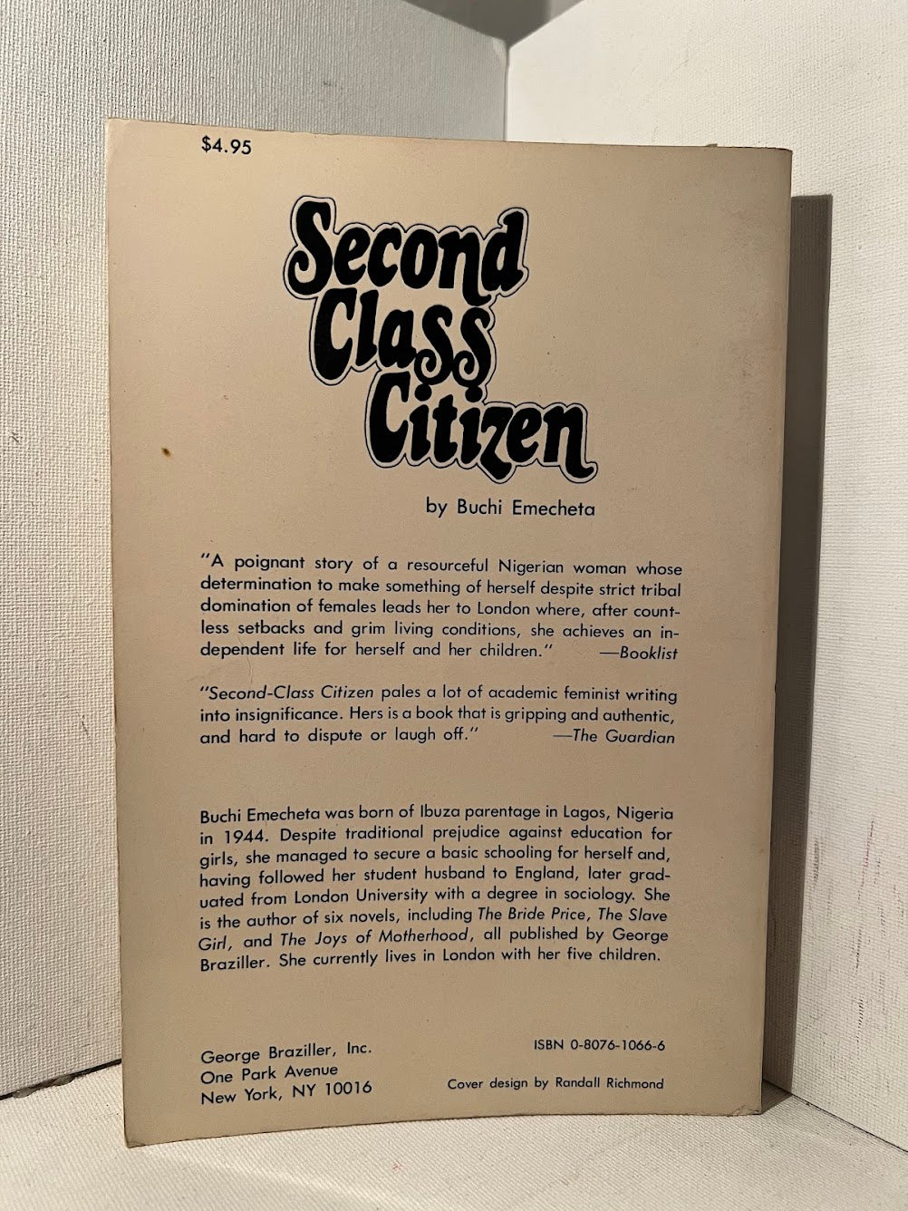 Second Class Citizen by Buchi Emecheta