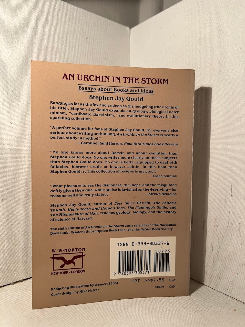 An Urchin in the Storm - Essays about Books and Ideas by Stephan Jay Gould