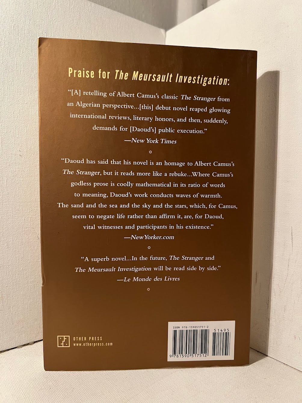 The Meursault Investigation by Kamel Daoud