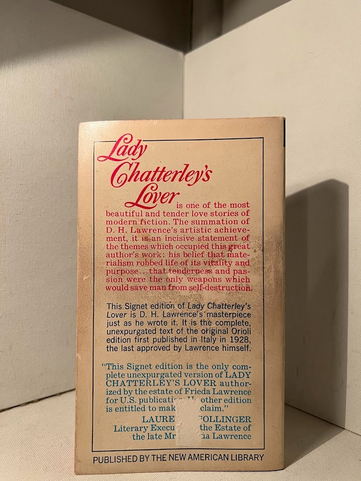 Lady Chatterley's Lover by D.H. Lawrence