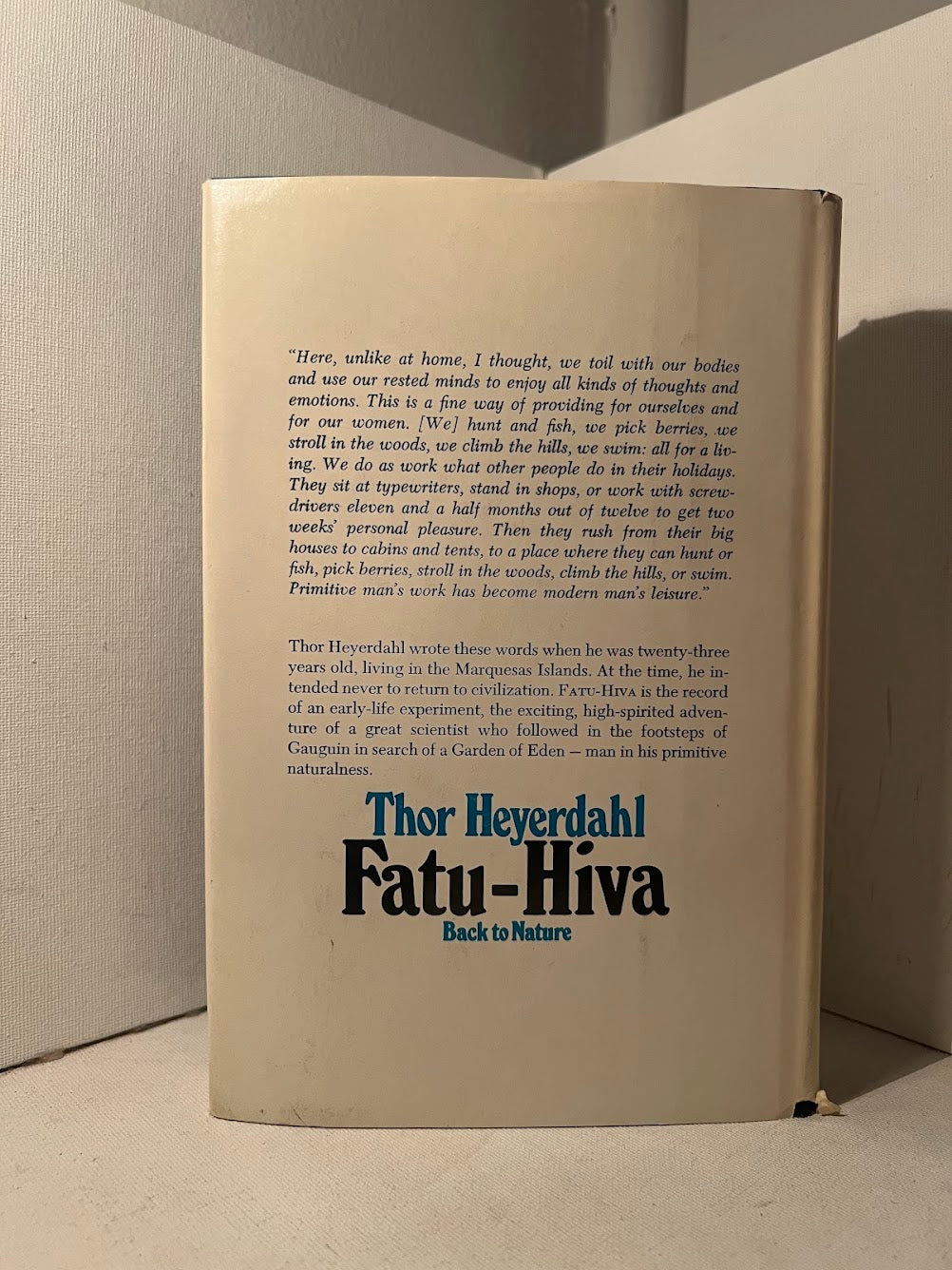 Fatu-Hiva : Back to Nature by Thor Heyerdahl