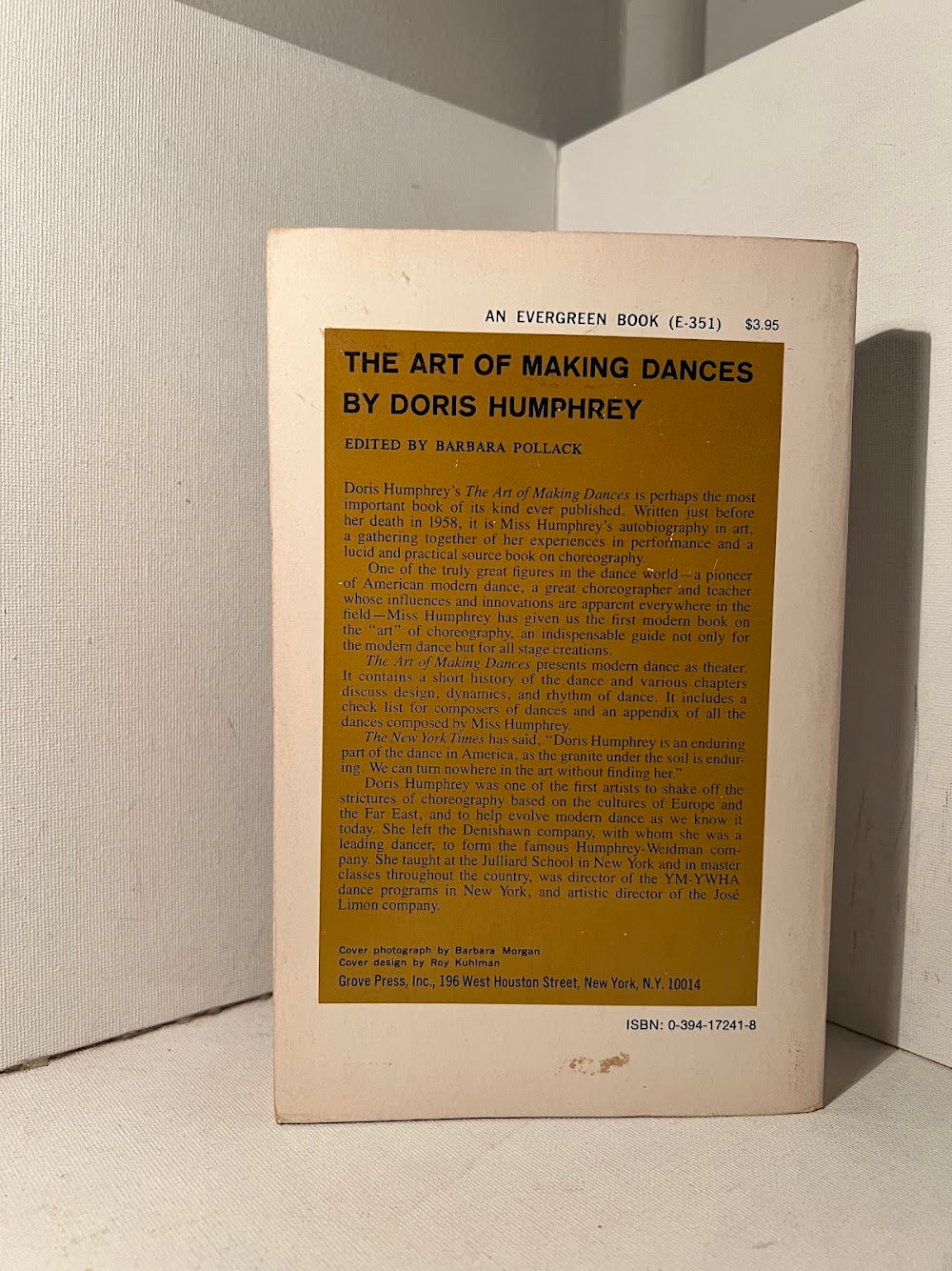 The Art of Making Dances by Doris Humphrey