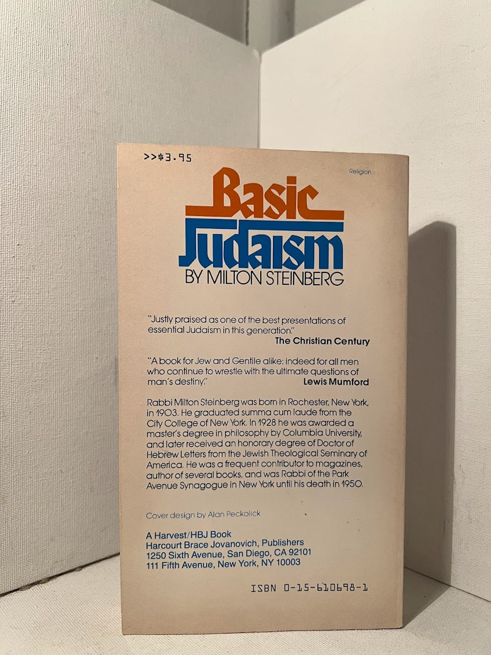 Basic Judaism by Milton Steinberg