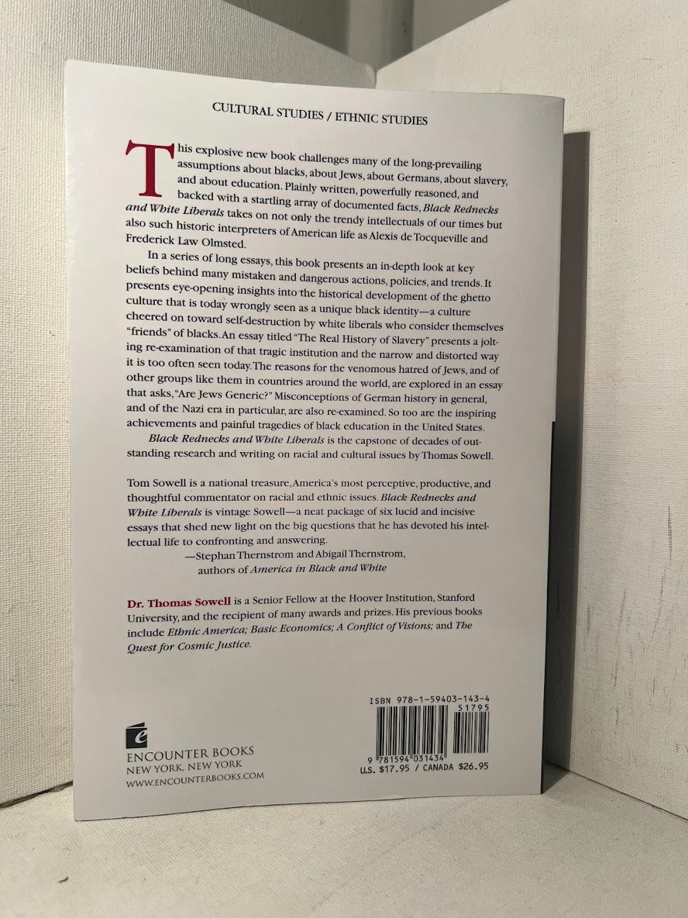 Black Rednecks and White Liberals by Thomas Sowell