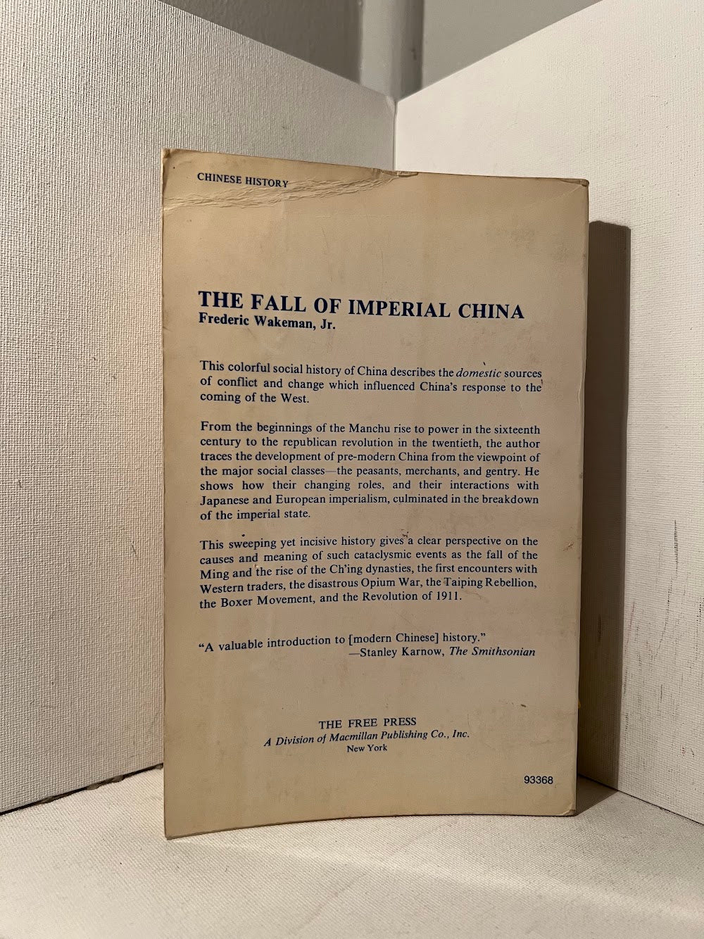 The Fall of Imperial China by Frederic Wakeman Jr