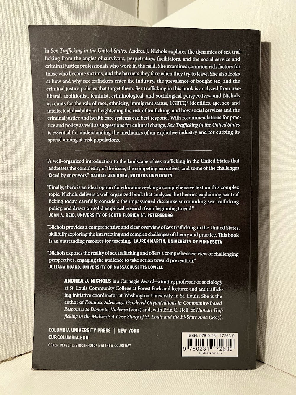 Sex Trafficking in the United States: Theory, Research, Policy, and Practice by Andrea J. Nichols