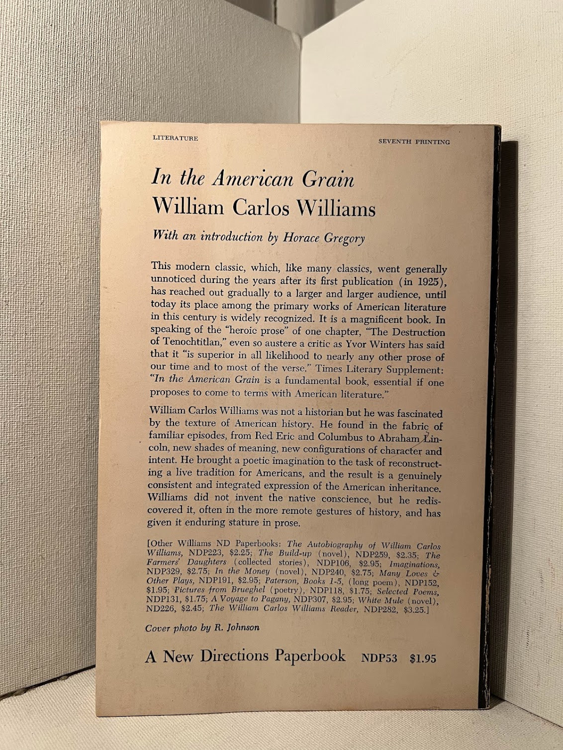 In The American Grain by William Carlos Williams