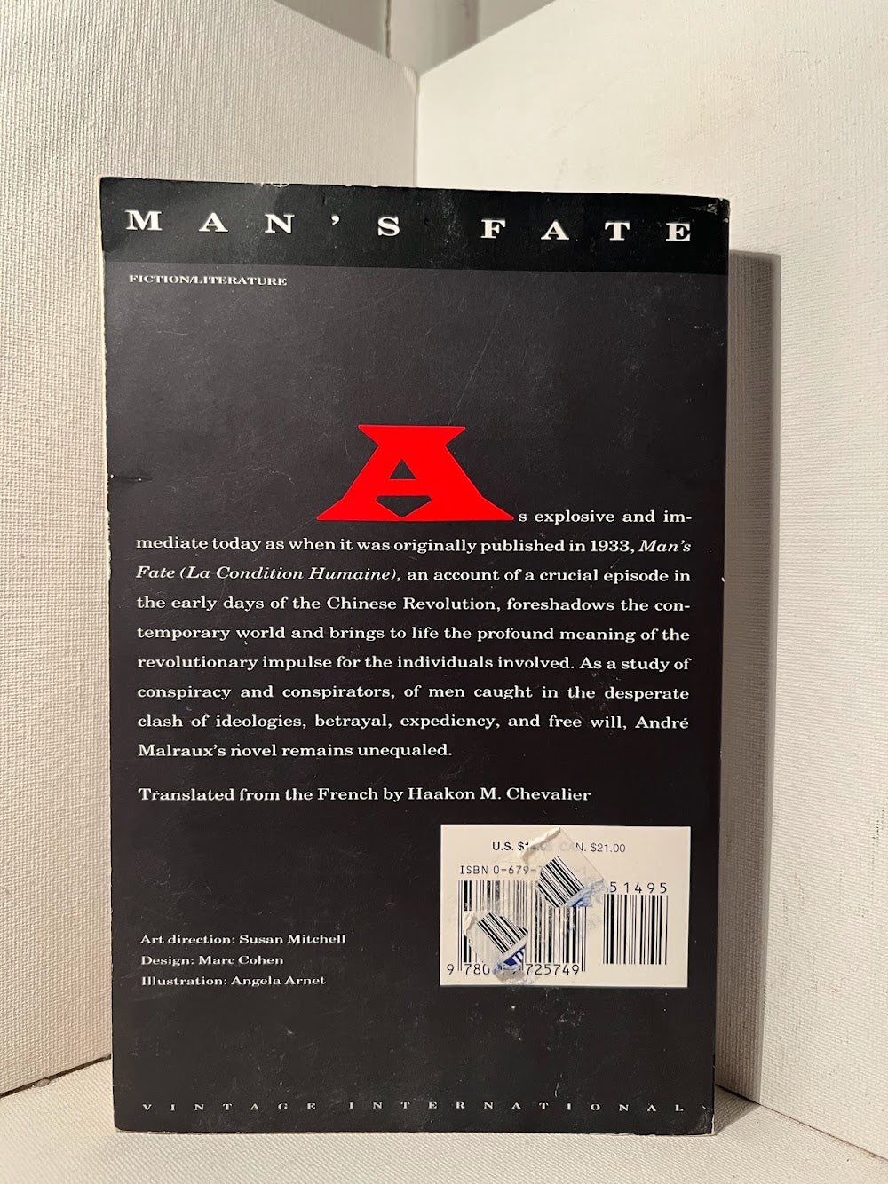 Man's Fate by Andre Malraux