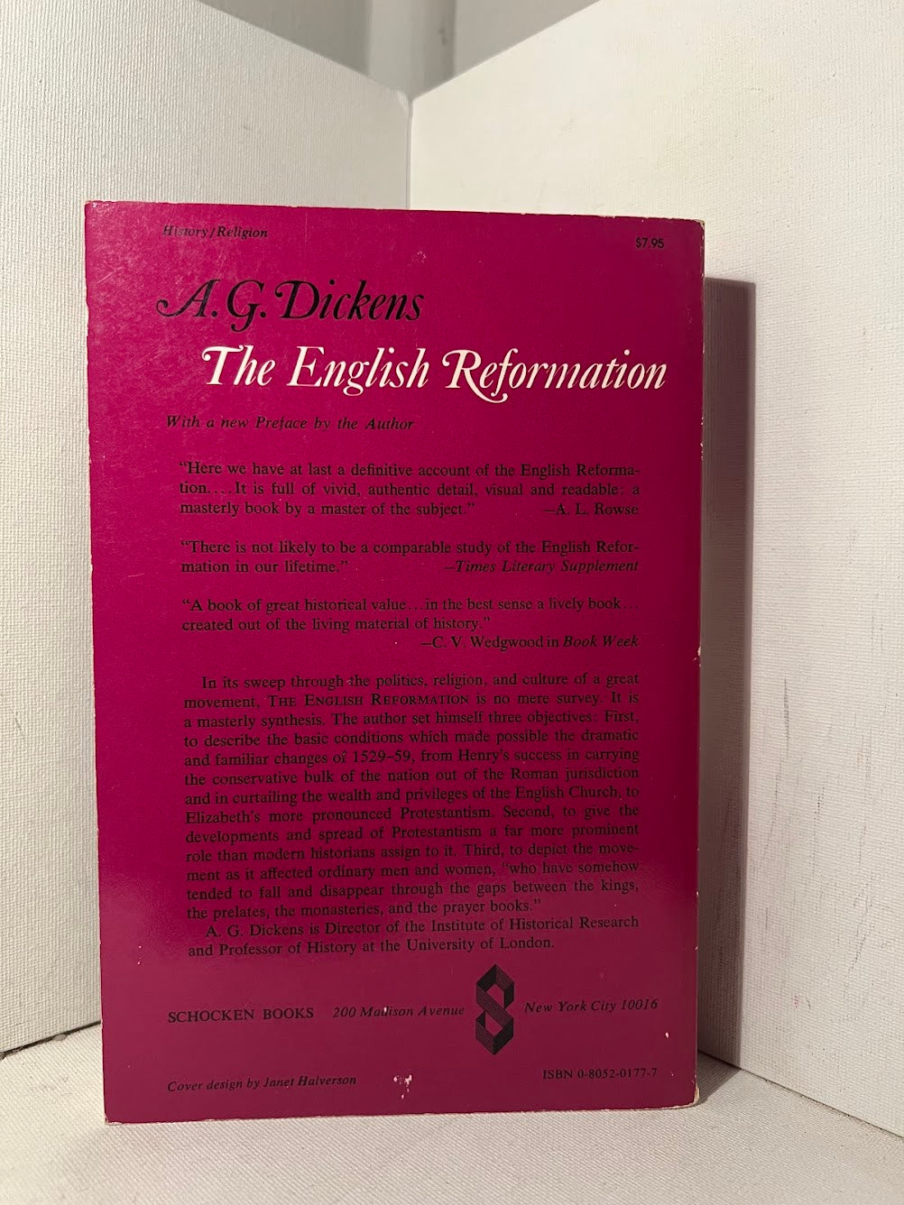 The English Reformation by A.G. Dickens