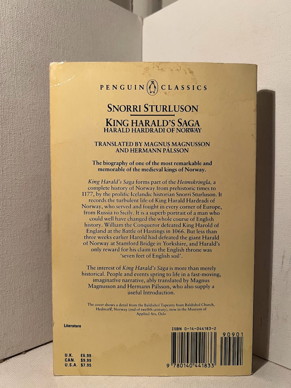 King Harald's Saga by Snorri Sturlson