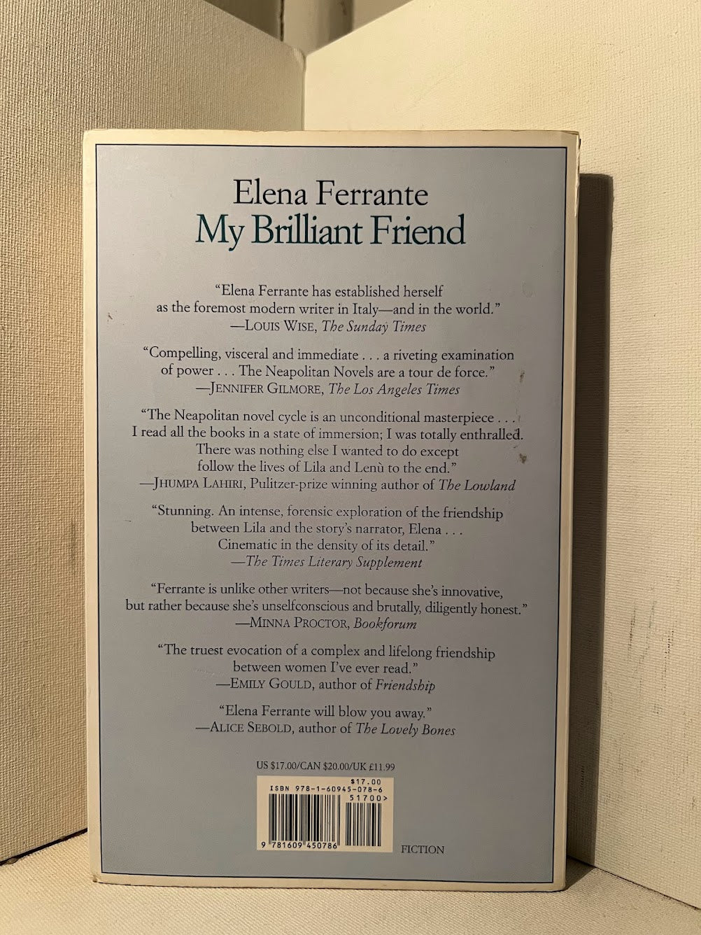 My Brilliant Friend by Elena Ferrante