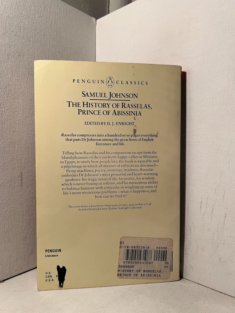 The History of Rasselas, Prince of Abissinia by Samuel Johnson