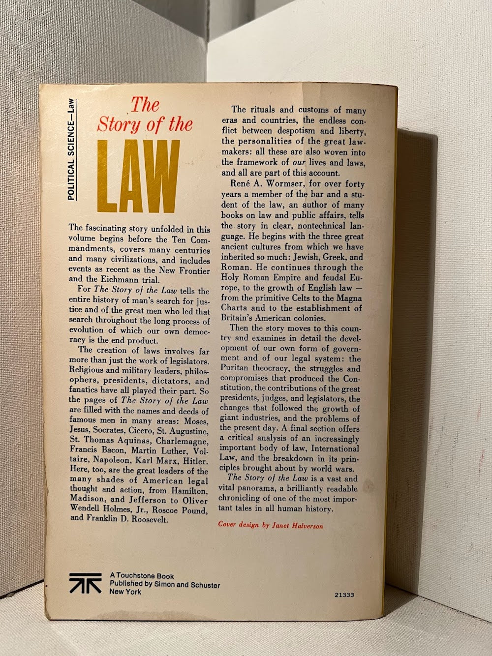 The Story of the Law by Rene A. Wormser