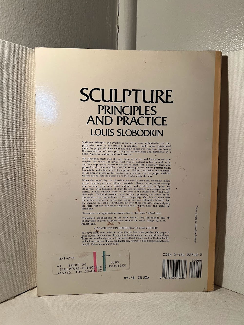 Sculpture: Principles and Practice by Louis Slobodkin