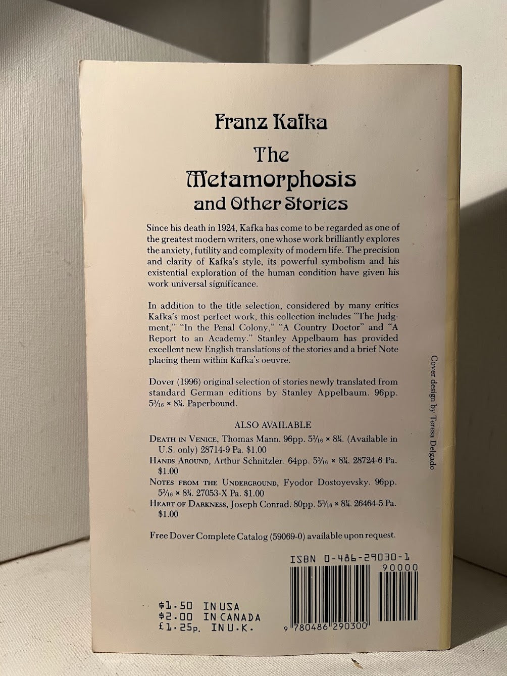 The Metamorphosis and Other Stories by Franz Kafka