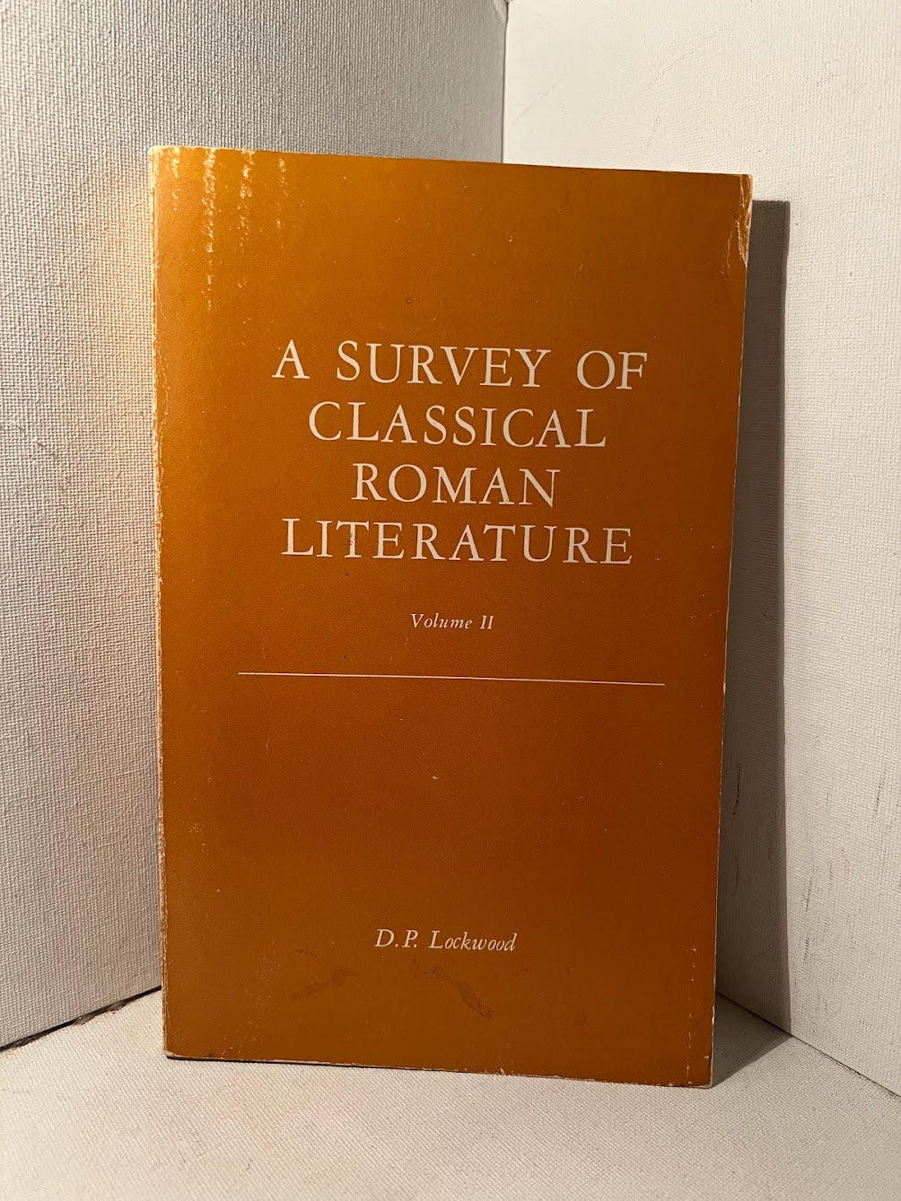 A Survey of Classical Roman Literature by D.P. Lockwood