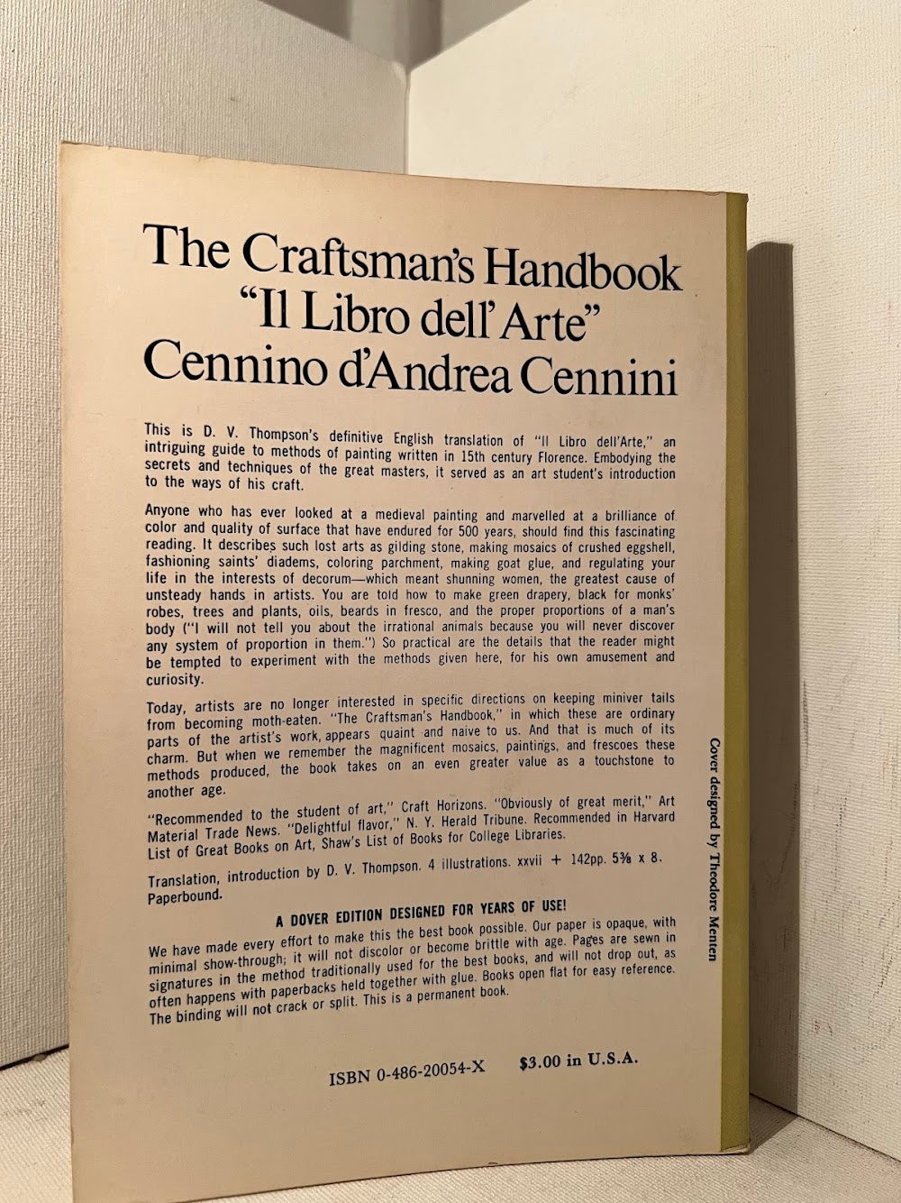 The Craftsman's Handbook by Cennino d'Andrea Cennini