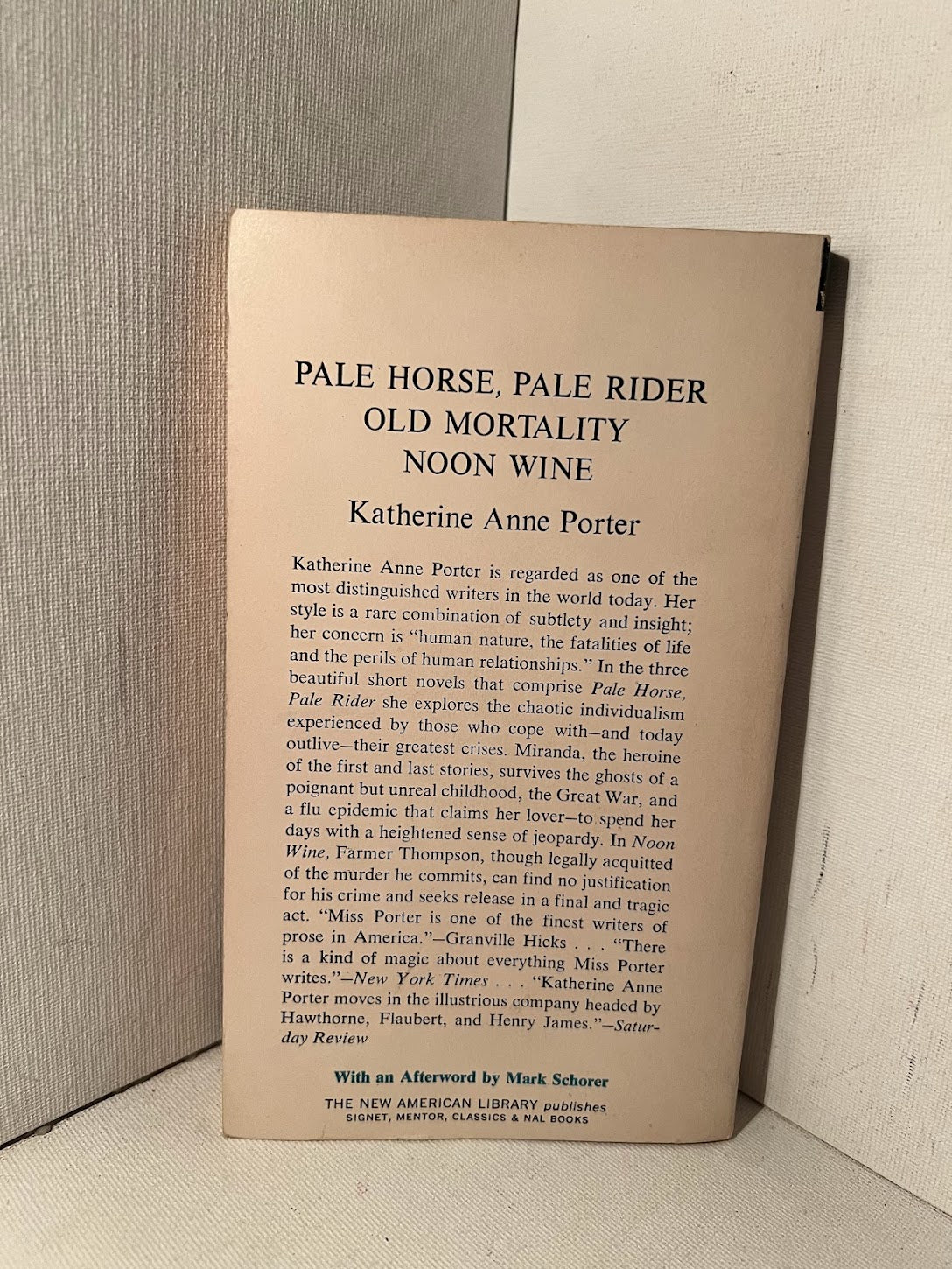 Pale Horse, Pale Rider by Katherine Anne Porter