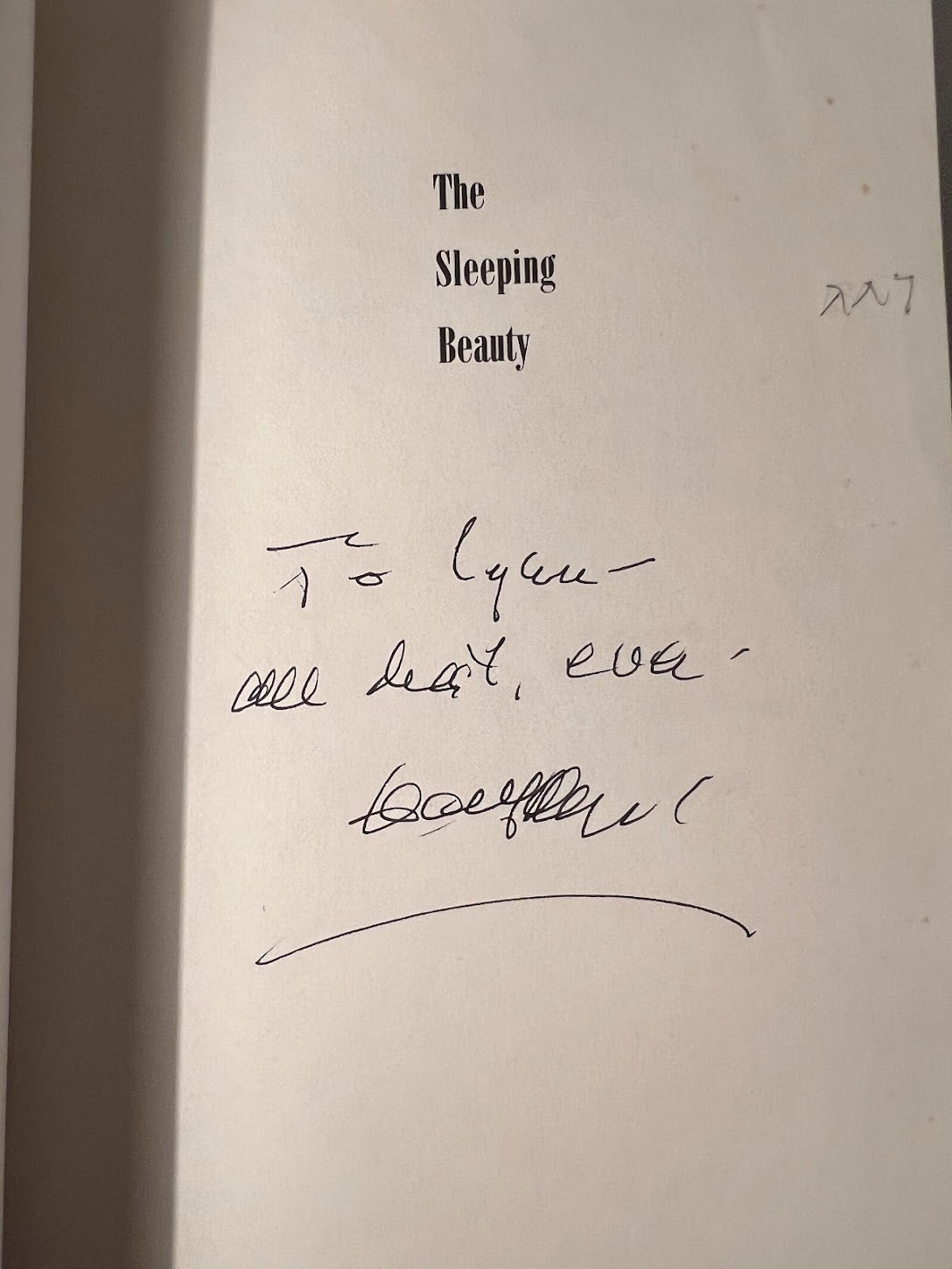 [Signed] The Sleeping Beauty by Hayden Carruth