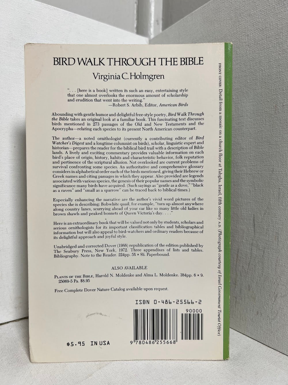 Bird Walk Through the Bible by Virginia C. Holmgren