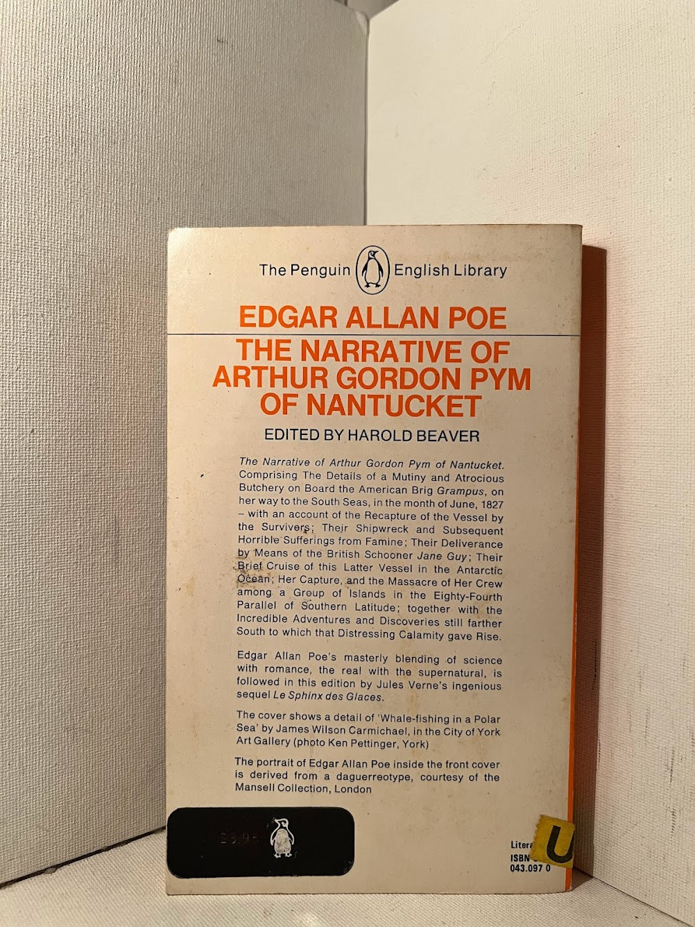 The Narrative of Arthur Gordon Pym of Nantucket by Edgar Allan Poe